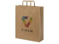 Kraft 80-90 g/m2 paper bag with flat handles - large 6