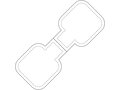 RFX™ square reflective TPU magnet 5