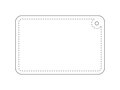 RFX™ rectangular reflective PVC hanger small 2