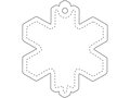 RFX™ snowflake reflective PVC hanger 2