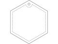 RFX™ hexagon reflective PVC hanger 2
