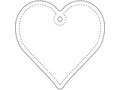 RFX™ H-16 heart-shaped lightweight reflective PVC hanger 3