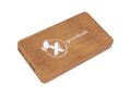 SCX.design P38 5000 mAh wooden wireless charging powerbank with light-up logo