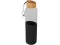 SCX.design D21 550 ml borosilicate glass bottle with recycled silicone sleeve and bamboo lid 3