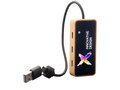 SCX.design H21 8-in-1 wooden USB hub with dual input and 6 ports