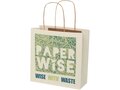 Agricultural waste paper bag with twisted handles - small
