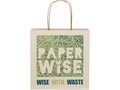 Agricultural waste paper bag with twisted handles - small 1