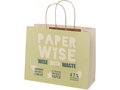 Agricultural waste paper bag with twisted handles - large