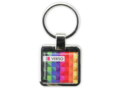 Metal Keyring Square Logotop