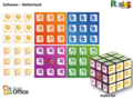 Rubiks Cube Keyrings 3x3 5