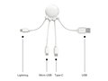 Octopus Eco cable USB, Type C, Micro-USB, Lightning