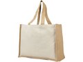 Varai 340 g/m² canvas and jute shopping tote bag 1