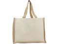 Varai 340 g/m² canvas and jute shopping tote bag 3