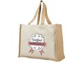 Varai 340 g/m² canvas and jute shopping tote bag 2