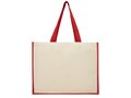 Varai 340 g/m² canvas and jute shopping tote bag 12