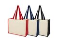 Varai 340 g/m² canvas and jute shopping tote bag 13