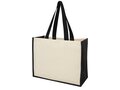 Varai 340 g/m² canvas and jute shopping tote bag