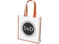 Large Contrast non-woven shopping tote bag 11