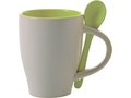Ceramic mug with spoon - 300 ml 8