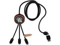 SCX.design C37 3-in-1 rPET light-up logo charging cable with round wooden casing 5