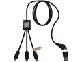 SCX.design C45 5-in-1 rPET charging cable with data transfer