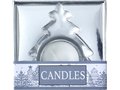 Glass Christmas tree shaped candle holder with candle 7