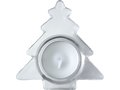Glass Christmas tree shaped candle holder with candle 3