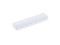 7-Day Pill Organizer with Lock | Clear & Colorful