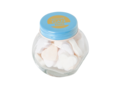 Mini candy jar filled with heart shaped sweets 1