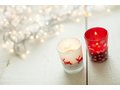 Glass candle holder with Christmas decorations 3