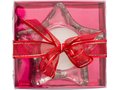 Star-shaped glass candle holder - including candle 2