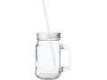 Glass mason drinking jar with handle - 480 ml 1