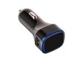 USB car charger adapter Black 1