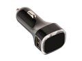 USB car charger adapter Black 8