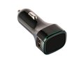USB car charger adapter Black 5