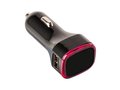 USB car charger adapter Black 2