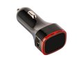 USB car charger adapter Black 12