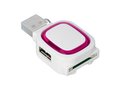 2-port USB hub and card reader 10