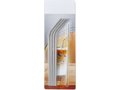 Four stainless steel straws 5