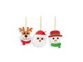 Deer Christmas ornament set 3