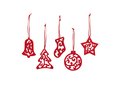 Set of 5 Christmas decorations