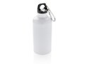 Aluminium reusable sport bottle with carabiner