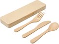 Bamberg bamboo fiber cutlery set
