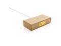 Bamboo alarm clock with 5W wireless charger