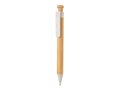 Bamboo pen with wheatstraw clip