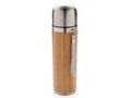 Bamboo vacuum travel flask