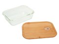 Glass Bento Iwaki with bamboo lid 1