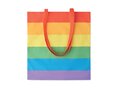 Rainbow cotton shopping bag 38x42cm