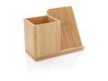 Calgary bamboo 5W wireless charger with pen holder