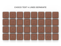 Choco text in enveloppe - 32 chocolates 1